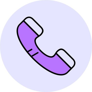 Telefon web simgesi, basit vektör çizim