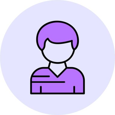 kullanıcı web simgesi, basit vektör illüstrasyonu