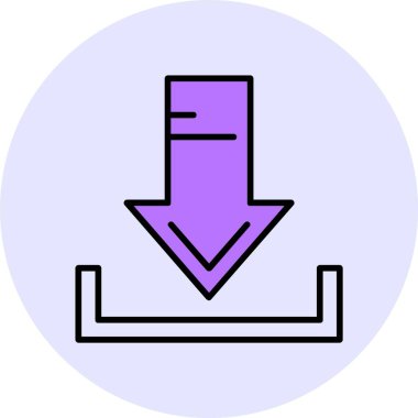 Web simgesi indir, basit vektör illüstrasyonu