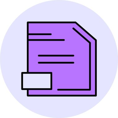 dosya web simgesi, basit vektör illüstrasyonu