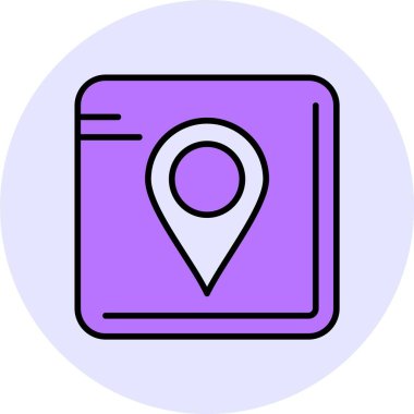 vektör konum simgesi illüstrasyonu 