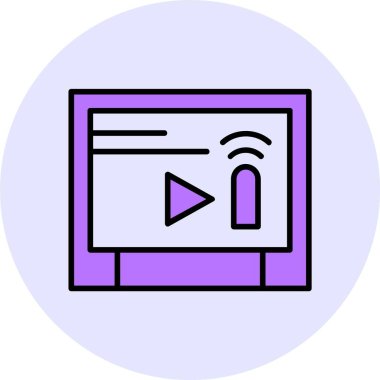 Dokunmatik ekran simgesi Beyaz Arkaplanda izole edildi. Uygulama Simgesi. Vektör.