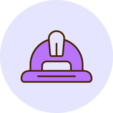 Baret kutsal kişilerin resmi, vektör çizim