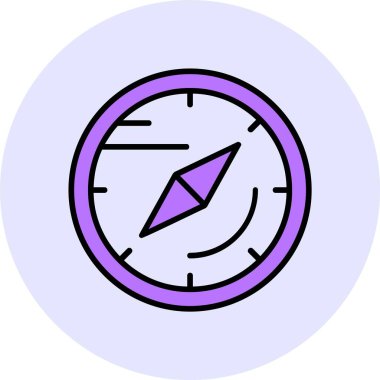 vektör pusula resimlemesi 