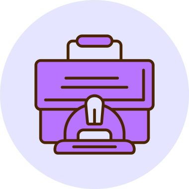 Evrak çantası web basit illüstrasyon simgesi