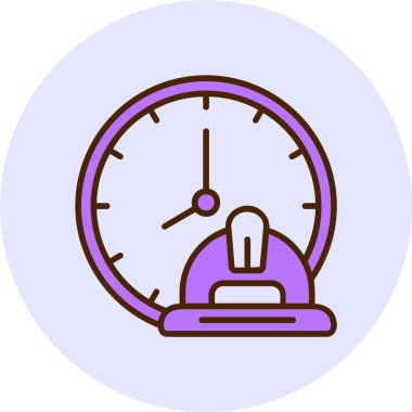 Saat simgesi vektör illüstrasyonu 