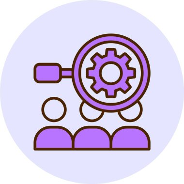 İnsan Kaynakları. Basit vektör illüstrasyonu