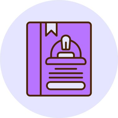 kitap simgesi, vektör illüstrasyonu basit tasarım