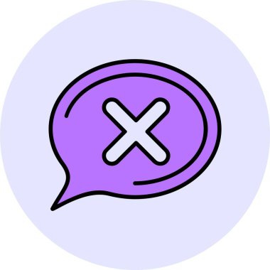 Çapraz ağ simgesi, basit vektör illüstrasyonu