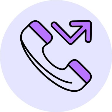 telefon ahizesi simgesi, vektör çizimi basit tasarım