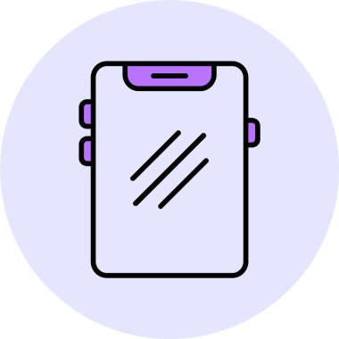 Cep telefonu. Web simgesi basit illüstrasyon