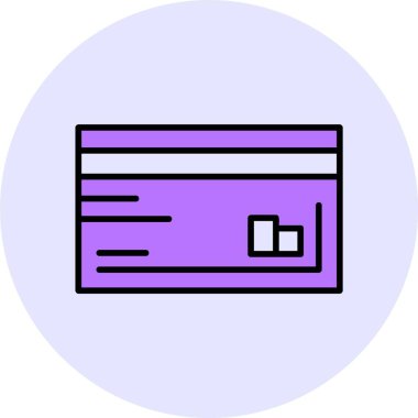 Kredi kartı ikonu vektör illüstrasyonu 