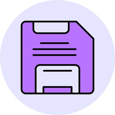 Web simgesini, basit vektör illüstrasyonunu kaydet 