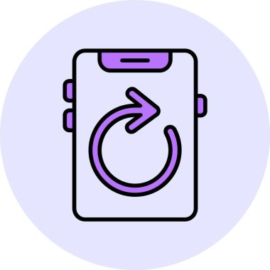 akıllı telefon simgesi, vektör illüstrasyonu basit tasarım