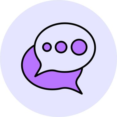 konuşma kabarcığı vektör çizimi