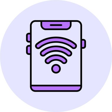 wifi işaret simgesi vektör illüstrasyonu 
