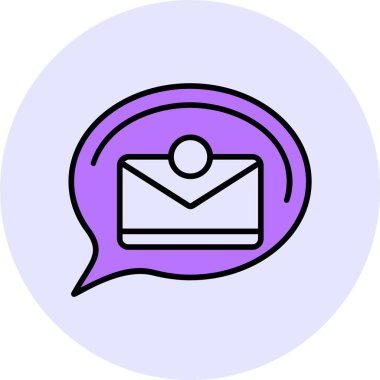 e- posta simgesi vektör illüstrasyonu 