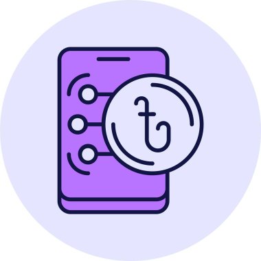 Bangladeş Para Birimi vektör illüstrasyonu