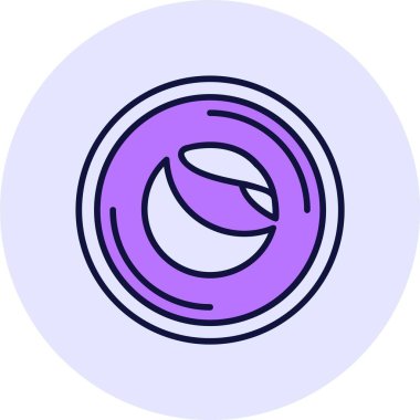 Terra web simgesi, basit vektör illüstrasyonu