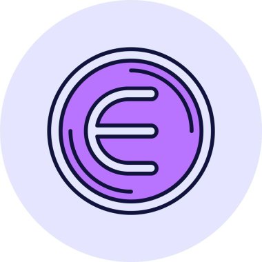 Enjin Sikke Ağı simgesi, basit vektör illüstrasyonu