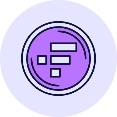 FTX Token web simgesi, basit vektör illüstrasyonu