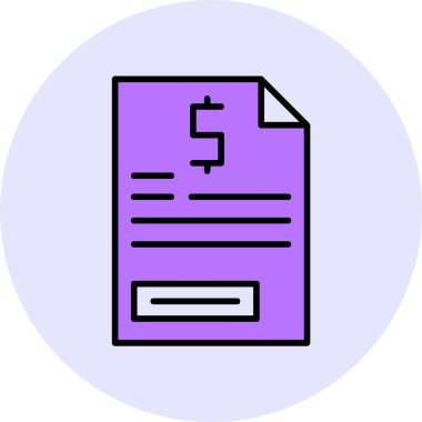 belge web simgesi, basit vektör illüstrasyonu