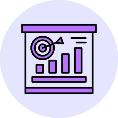 Görev web simgesi, basit vektör illüstrasyonu