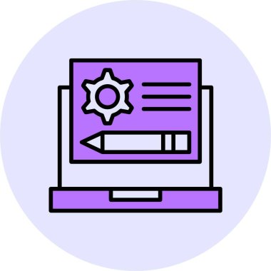 Simge web simgesi, basit vektör illüstrasyonu