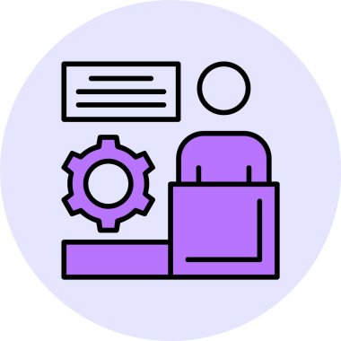 Liderlik web simgesi, basit vektör illüstrasyonu