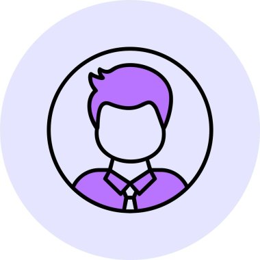 kullanıcı web simgesi, basit vektör illüstrasyonu