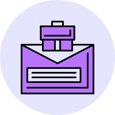 e- posta web simgesi, basit vektör illüstrasyonu