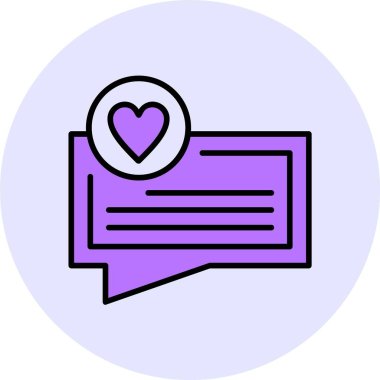 Geribildirim web simgesi, basit vektör illüstrasyonu