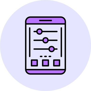 Ayarlar web simgesi, basit vektör illüstrasyonu