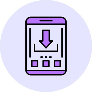 Web simgesi indir, basit vektör illüstrasyonu