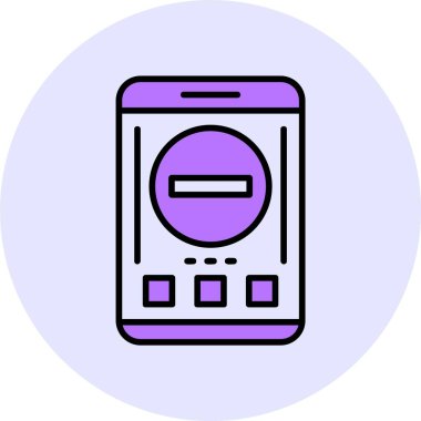 Web simgesini kaldır, basit vektör illüstrasyonu