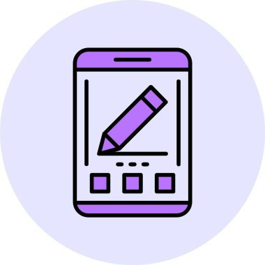 Web simgesini, basit vektör illüstrasyonunu düzenle