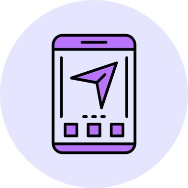 Web simgesi, basit vektör illüstrasyonuName