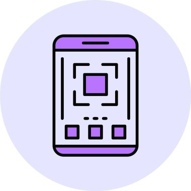 Tam ekran ağ simgesi, basit vektör illüstrasyonu