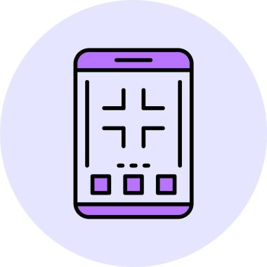 Tam ekran web simgesinden çık, basit vektör illüstrasyonu