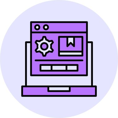 Ürün Yönetimi web simgesi, basit vektör illüstrasyonu