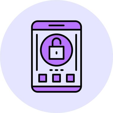 Web simgesini aç, basit vektör illüstrasyonu