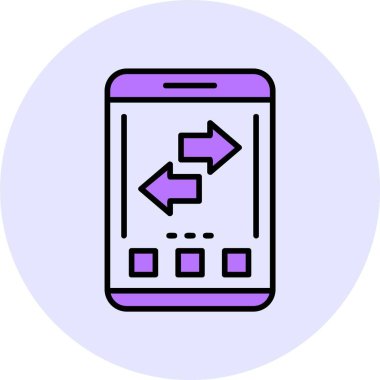 Web simgesini tazele, basit vektör illüstrasyonu