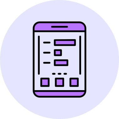 İstatistik web simgesi, basit vektör illüstrasyonu