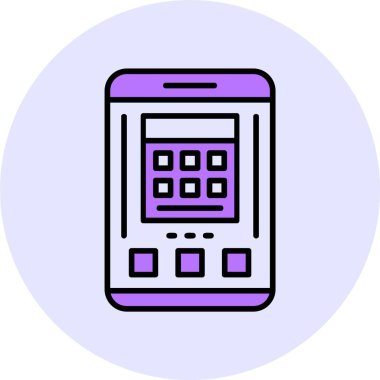 hesap makinesi web simgesi, basit vektör illüstrasyonu