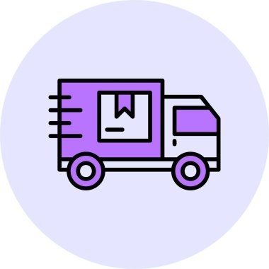 Express Delivery web simgesi, basit vektör illüstrasyonu