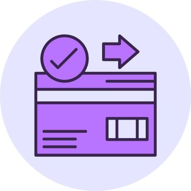 ödeme web simgesi, basit vektör illüstrasyonu