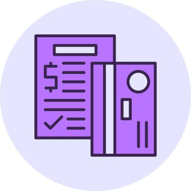 Kredi danışmanlığı web simgesi, basit vektör illüstrasyonu