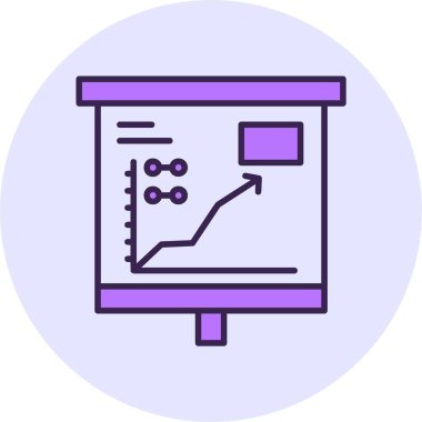 Grafik Web simgesinde yukarı doğru eğilim, basit vektör illüstrasyonuName