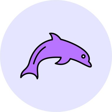 Yunus ağı simgesi, basit vektör illüstrasyonu