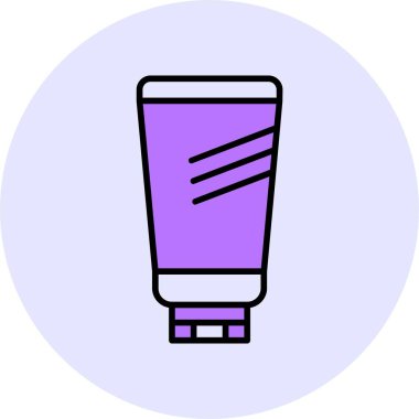 Güneş kremi losyonu web simgesi, basit vektör illüstrasyonu